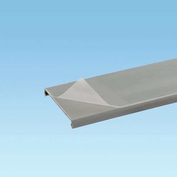 Panduit Flushed Duct Cover, PVC, 0.75" x 1' (6-Pack), Black, Protective Film C.75BL6-F - main